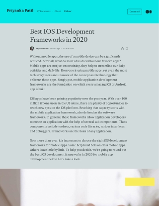 Best IOS Development Frameworks in 2020