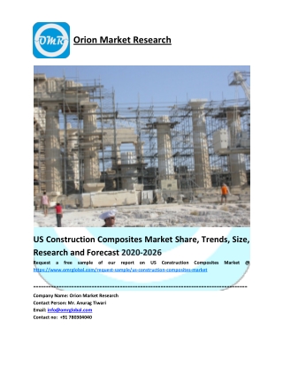 US Construction Composites Market Growth, Size, Share, Industry Report and Forecast to 2026