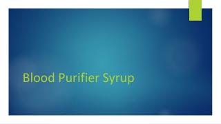 Blood Purifier Syrup