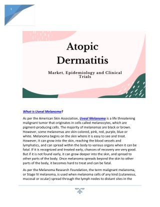 What is Atopic Dermatitis