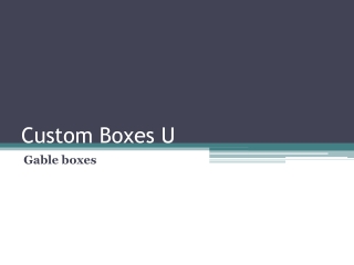 Best fast White gable boxes | Custom Boxes U