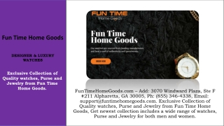 Fun Time Home Goods - FunTimeHomeGoods.com