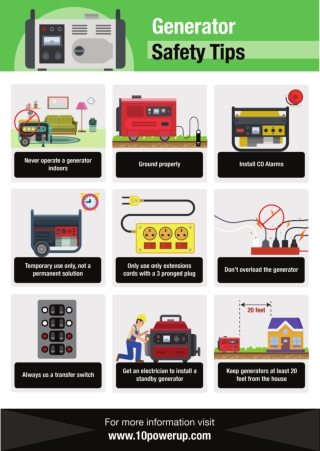 Generator Safety Tips by 10 Power Up