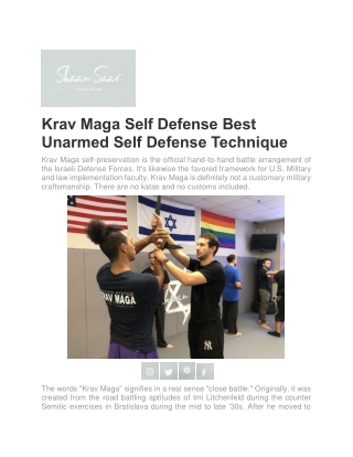 Florida Krav Maga | Shaansaar.com