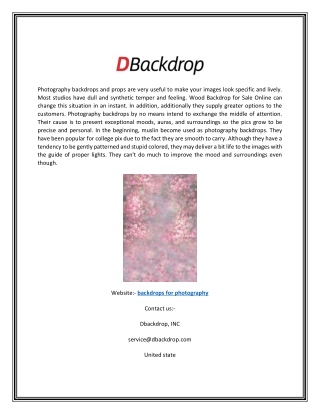 Backdrops for Photography | Dbackdrop