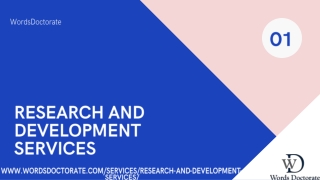 Research Assistance - Research and Development Service