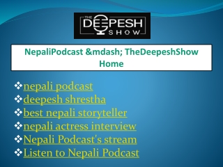 Listen to Nepali Podcast