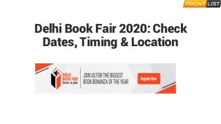 Delhi Book Fair 2020: Check Dates, Timing & Location