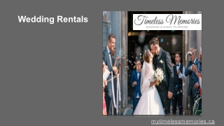 Wedding Rentals