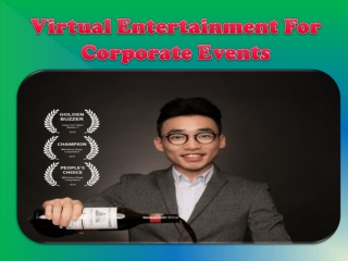 Virtual Entertainment For Corporate Events