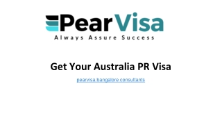 Get Your Australia PR Visa | Pearvisa Immigration
