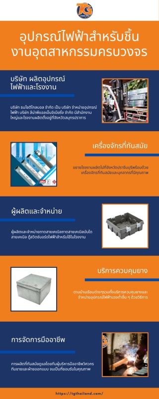 บริษัท ธนโชติ โกลบอล จำกัด จำหน่ายอุปกรณ์ไฟฟ้า สำหรับงานุตสาหกรรมครบวงจร