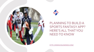 Planning to Build a Sports Fantasy App? Here's All That You Need to Know- Halkwinds