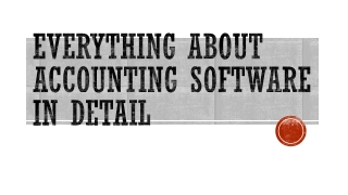 Everything about Accounting Software in Detail