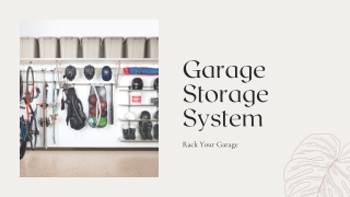 Rack your garage garage storage system