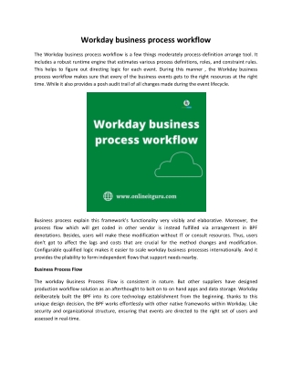 Workday business process workflow