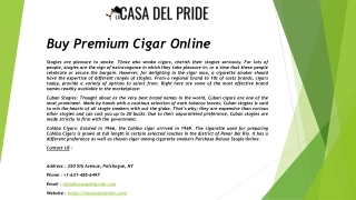 Buy Premium Cigar Online