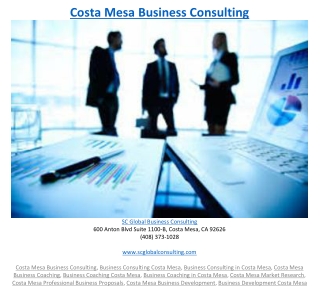 Costa Mesa Business Consulting
