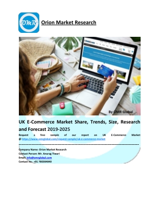 UK E-Commerce Market Trends, Size, Competitive Analysis and Forecast - 2019-2025