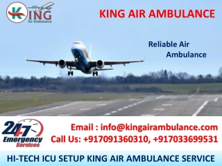 Best and Quick Air Ambulance Service in Delhi and Bangalore by King