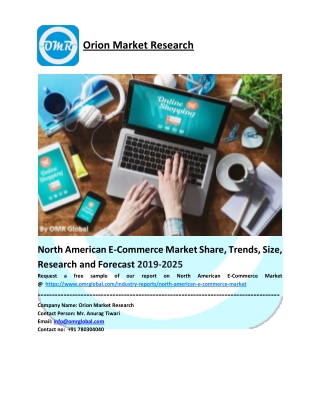 North American E-Commerce Market Size, Share, Analysis, Industry Report and Forecast to 2025