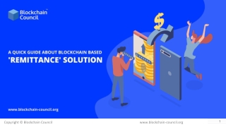 A quick guide about Blockchain-based 'remittance' solution