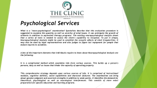 Psychological Services