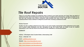 Re-Roofing