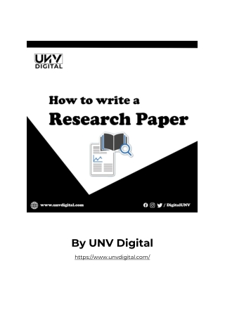 How to Enhance Project Paper/Research Paper Writing Skills