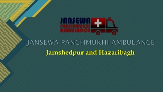 Hire Low Fare ALS Road Ambulance Service in Hazaribagh or Jamshedpur by Jansewa Panchmukhi Ambulance