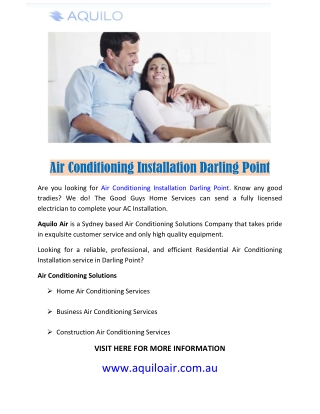 Air Conditioning Installation Darling Point