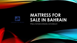 Mattress for sale in Bahrain