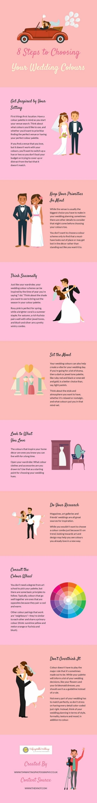 8 Steps to Choosing Your Wedding Colours