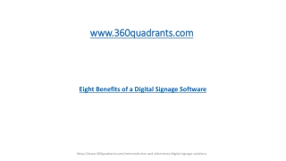 Eight Benefits of a Digital Signage Software