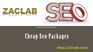 Cheap Seo Packages - Zaclab