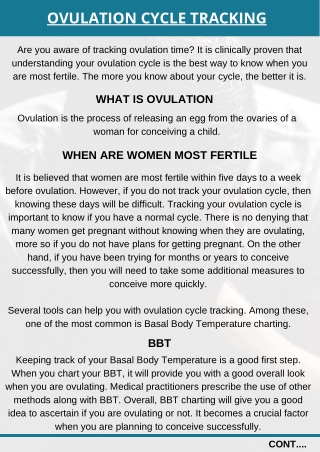 Ovulation Cycle Tracking