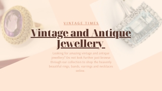 Visit Vintage Times Online Store to Buy Beautiful Jewellery