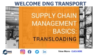 Best Trans-loading services Memphis Tennessee | DNG TRANSPPORT