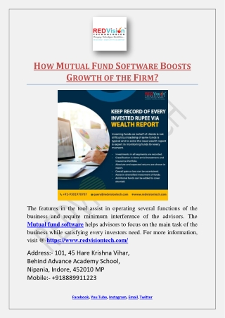 How Mutual Fund Software Boosts Growth of the Firm?