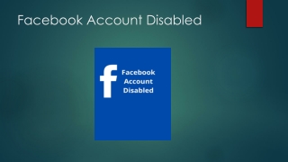 Facebook Account Disabled