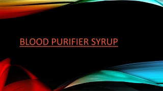 Blood Purifier Syrup