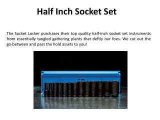 Half Inch Socket Set