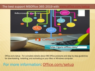 www.office.com/setup|Enter Office Product Key|Install Office Setup