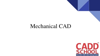 Mechanical CAD Courses | Mechanical CAD training centre in Chennai