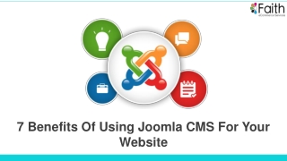 7 Benefits of Using Joomla CMS For Your Website