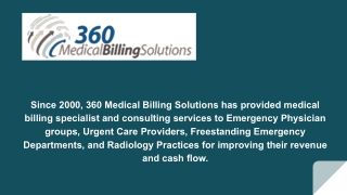 Colorado Emergency Physicians Billing Services - 360 Medical Billing Solutions