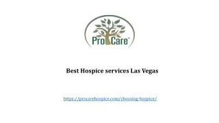 Best Hospice services Las Vegas