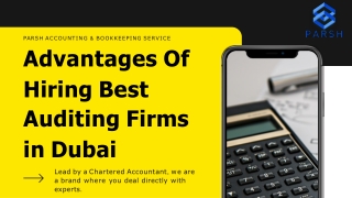 Advantage of hiring Auditing firm in Dubai