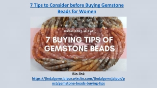 7 Tips to Consider before buying Gemstone Beads for Women