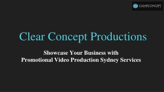 Showcase Your Business with  Promotional Video Production Sydney Services